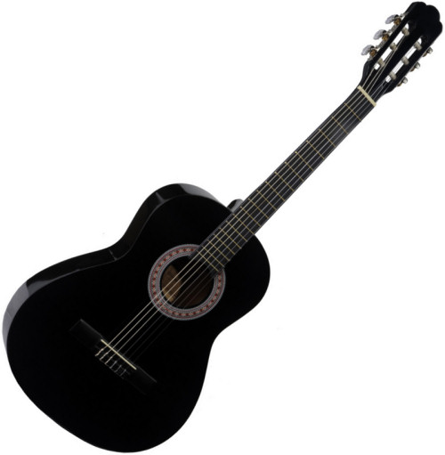 Stretton Payne Childs Acoustic Guitar 3/4 Size Black