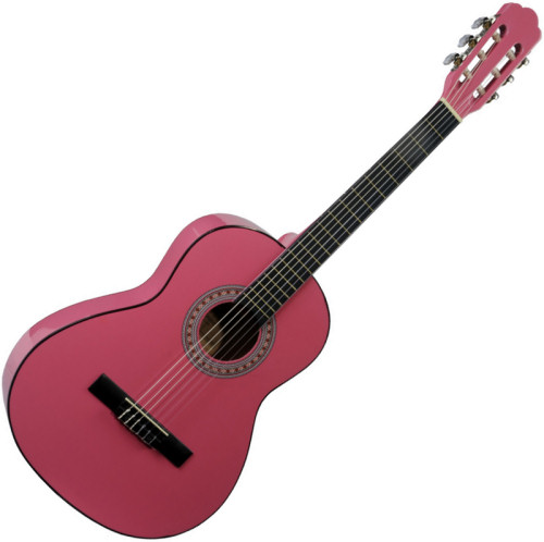 Acoustic Pink Guitar